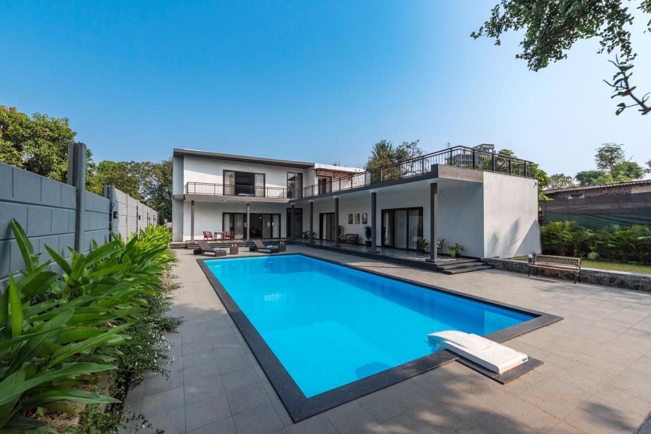 Saffronstays Mayfair Gardens 4 Bedroom Petfriendly Pool Villa Алібаґ Екстер'єр фото
