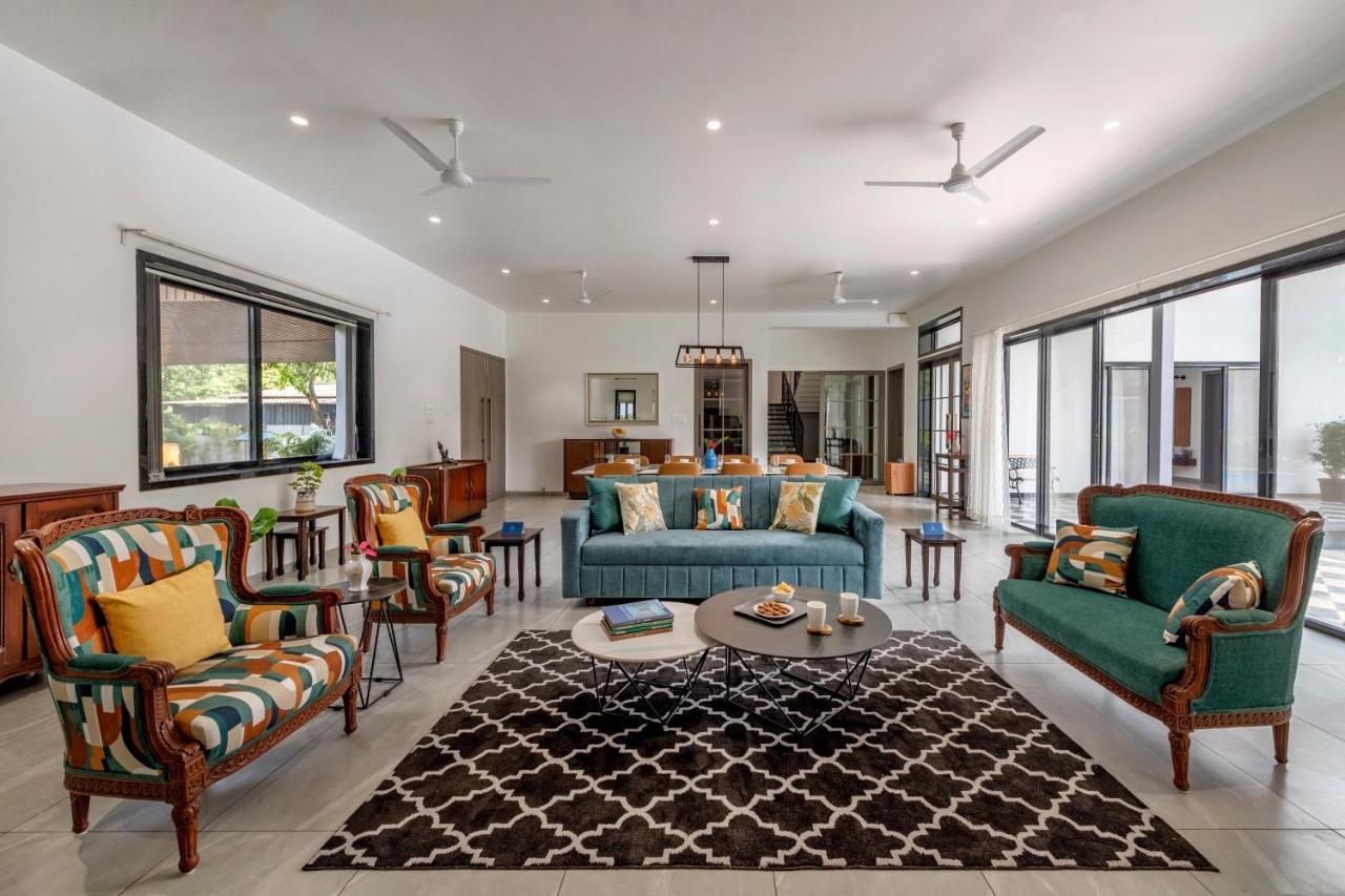 Saffronstays Mayfair Gardens 4 Bedroom Petfriendly Pool Villa Алібаґ Екстер'єр фото